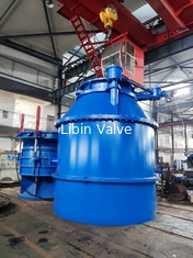 วาล์วโคนคงที่เหล็กอ่อน / วาล์วเลี้ยวตัวกันขนาด DN100 - DN2400