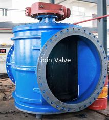 AWWA DN1400 วาล์วสับปั๊มน้ําระบายน้ําศูนย์ / วัลล์วสับปั๊มท่าเรือเต็ม ไม่มีท่าเรือลดตัว เสียหัวต่ํา