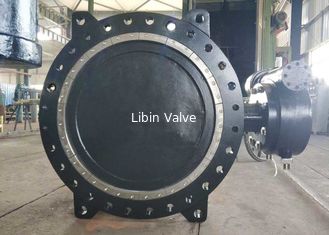 DN1000 Flanges Connection Double Offset Butterfly Valve, วาล์วกระพริบกระพริบเหล็กเหล็กเหล็กเหล็กเหล็ก