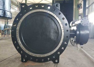 DN1000 Flanges Connection Double Offset Butterfly Valve, วาล์วกระพริบกระพริบเหล็กเหล็กเหล็กเหล็กเหล็ก