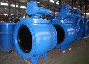 AWWA DN1000 แวลฟ์ลูกบอลแบบจําเพาะสี แวลฟ์ลูกบอลเหล็กแบบผิวเหลือง